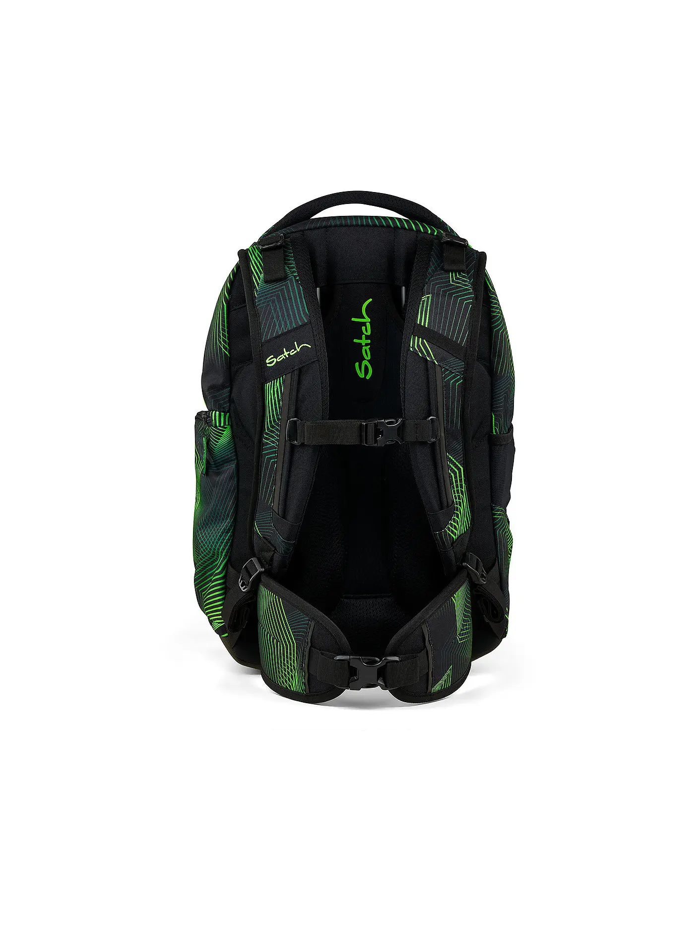 SATCH | Schulrucksack Match Seismic Green | schwarz