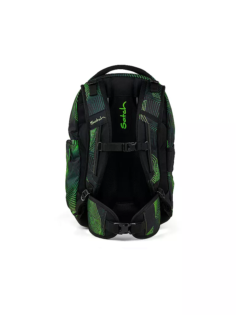 SATCH | Schulrucksack Match Seismic Green | schwarz