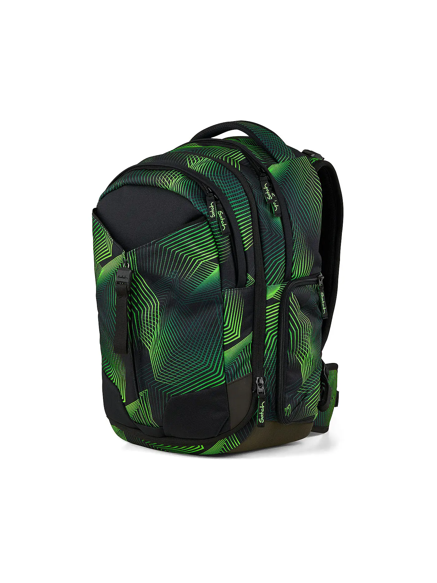 SATCH | Schulrucksack Match Seismic Green | schwarz