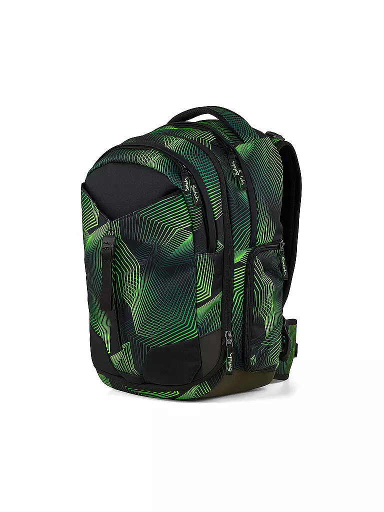 SATCH | Schulrucksack Match Seismic Green | schwarz