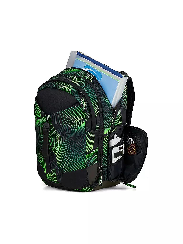 SATCH | Schulrucksack Match Seismic Green | schwarz