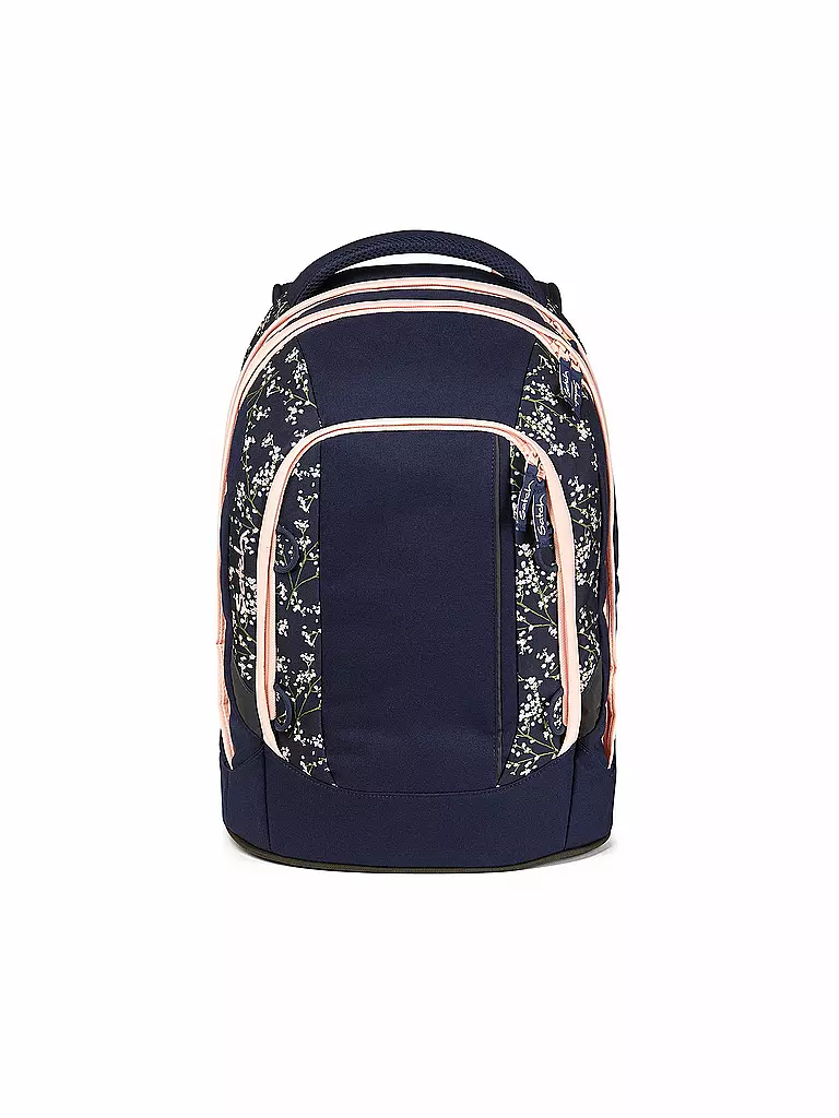 SATCH | Schulrucksack Pack - Blommy Breeze | dunkelblau