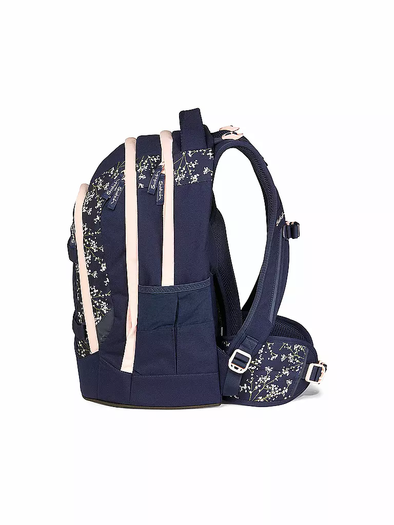 SATCH | Schulrucksack Pack - Blommy Breeze | dunkelblau