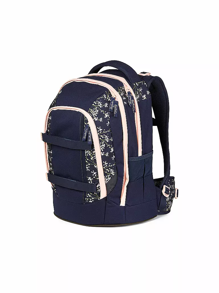 SATCH | Schulrucksack Pack - Blommy Breeze | dunkelblau