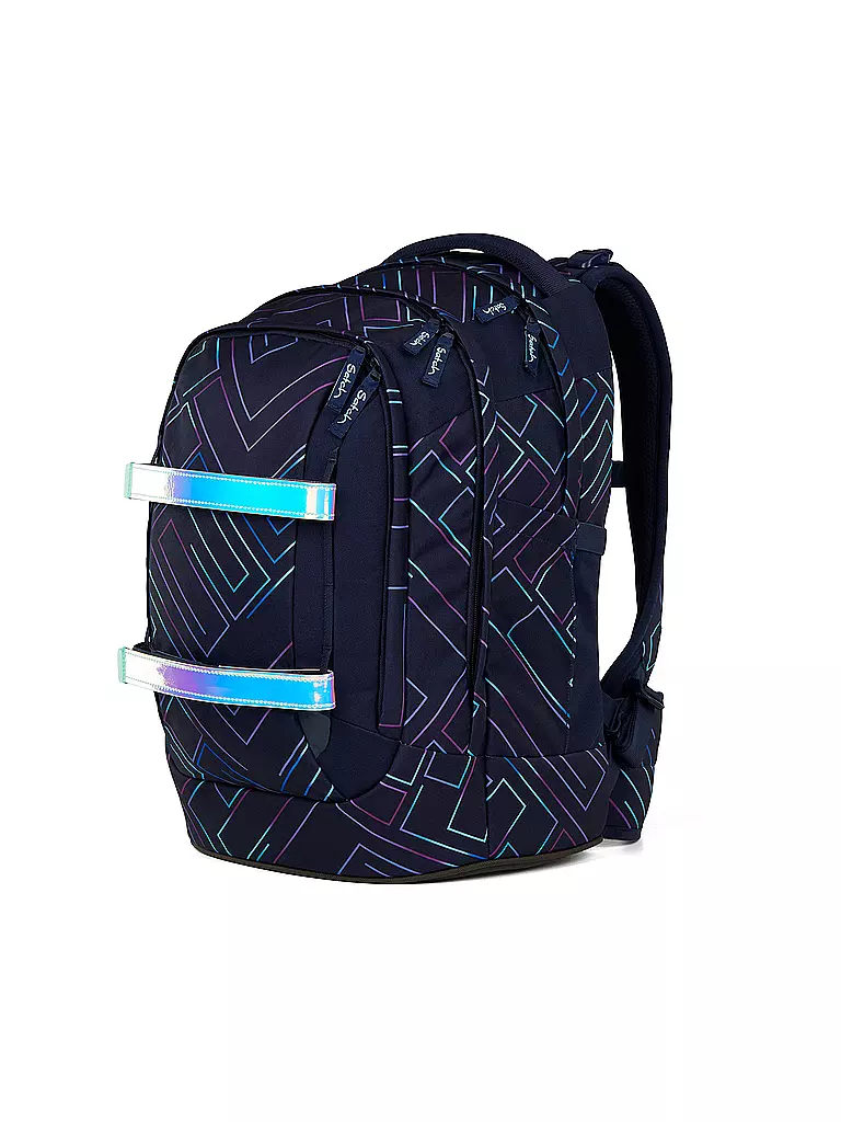 SATCH | Schulrucksack Pack Purple Laser  | schwarz