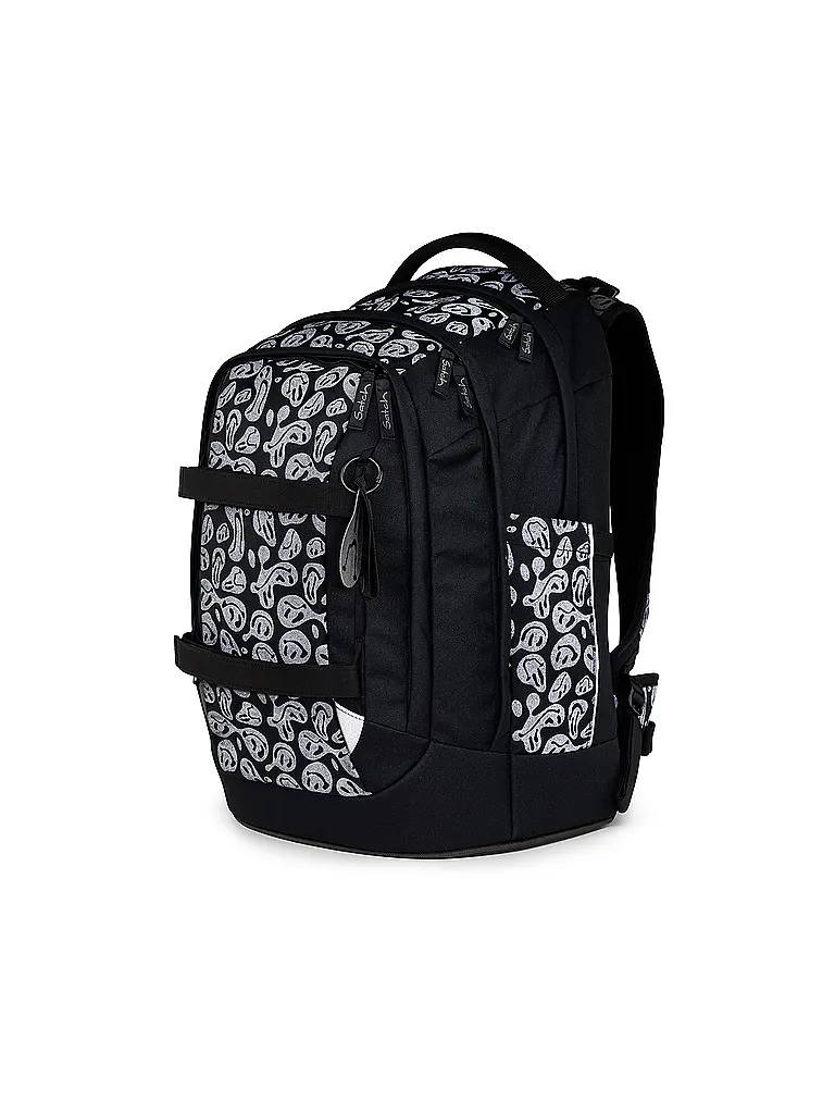 SATCH | Schulrucksack Pack Set Blurry Faces | Schwarz