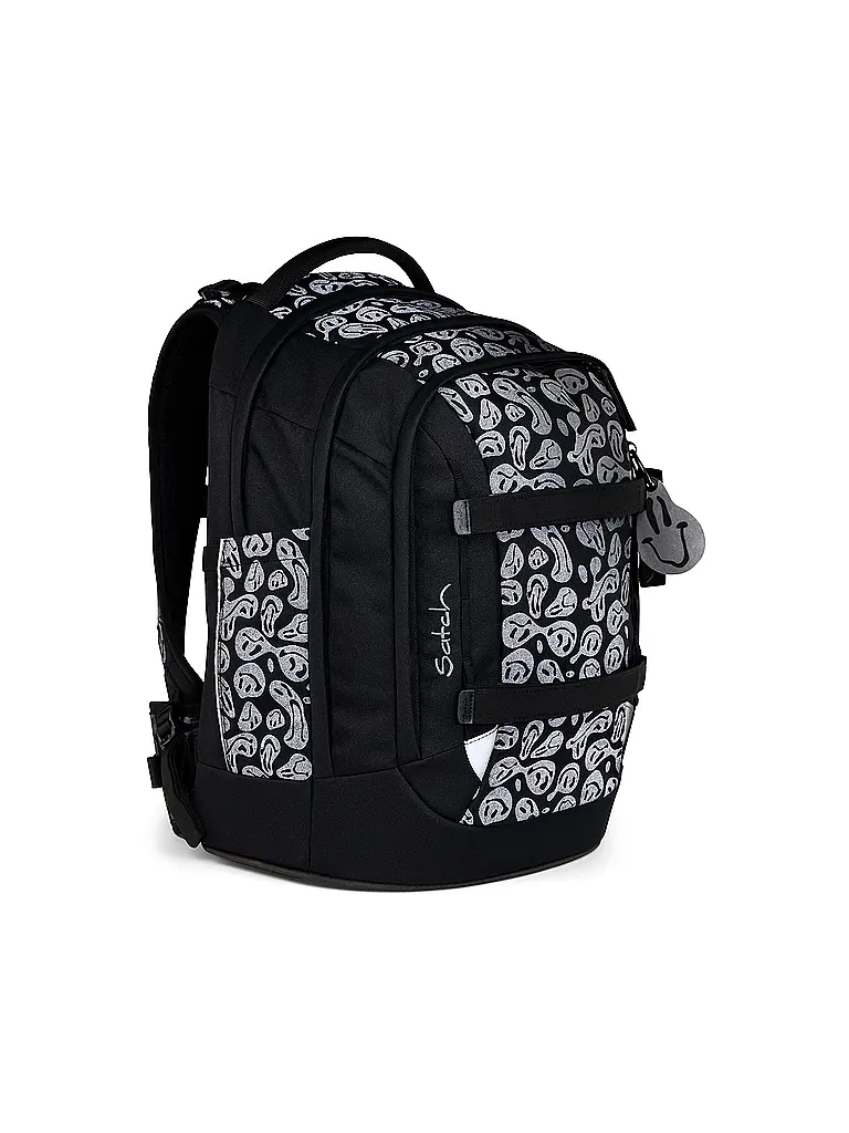 SATCH | Schulrucksack Pack Set Blurry Faces | Schwarz