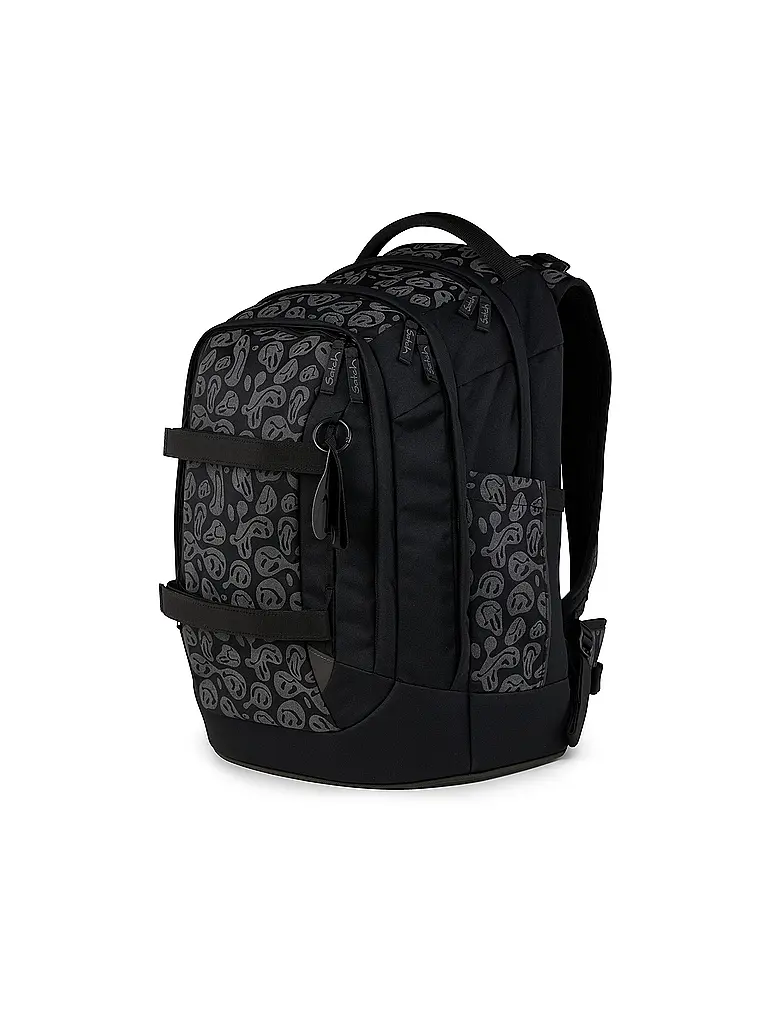 SATCH | Schulrucksack Pack Set Blurry Faces | Schwarz