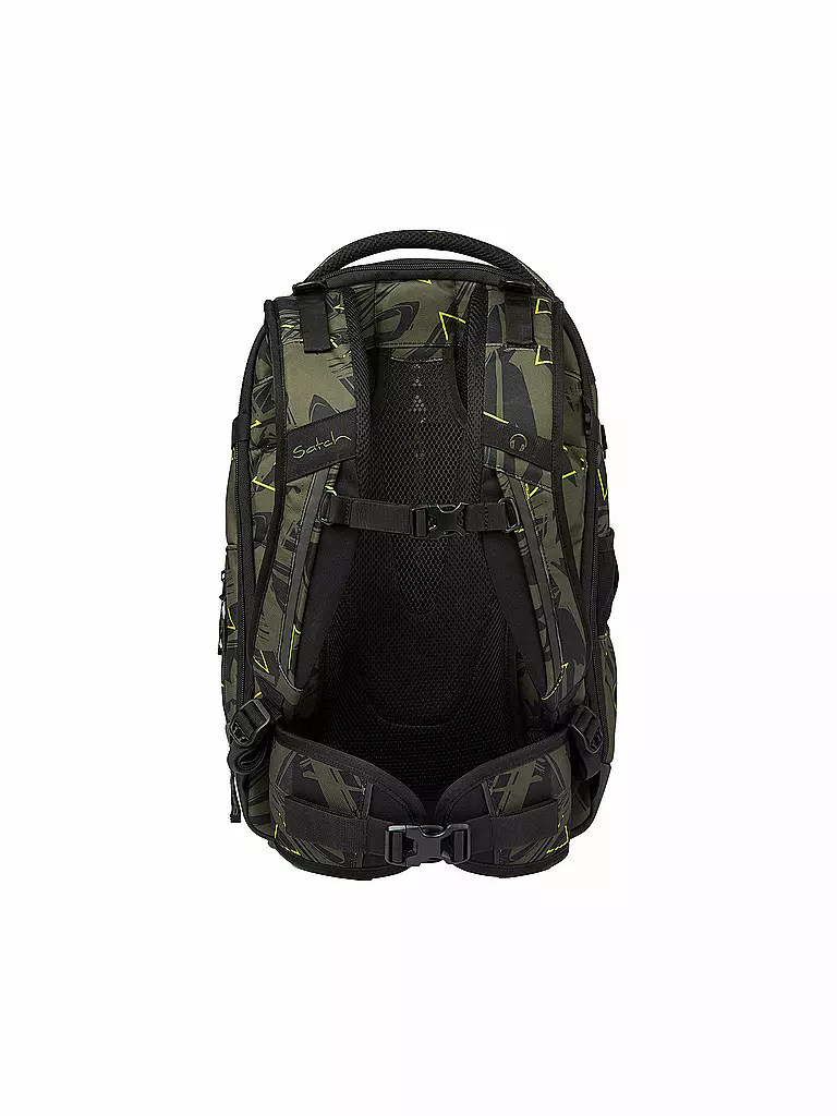 SATCH | Schulrucksack Satch Match Geo Storm | olive