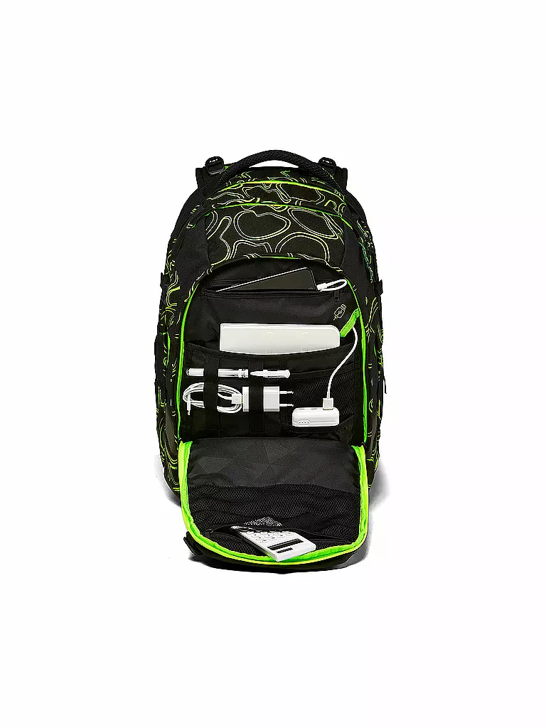 SATCH | Schulrucksack Satch Match Green Supreme | schwarz