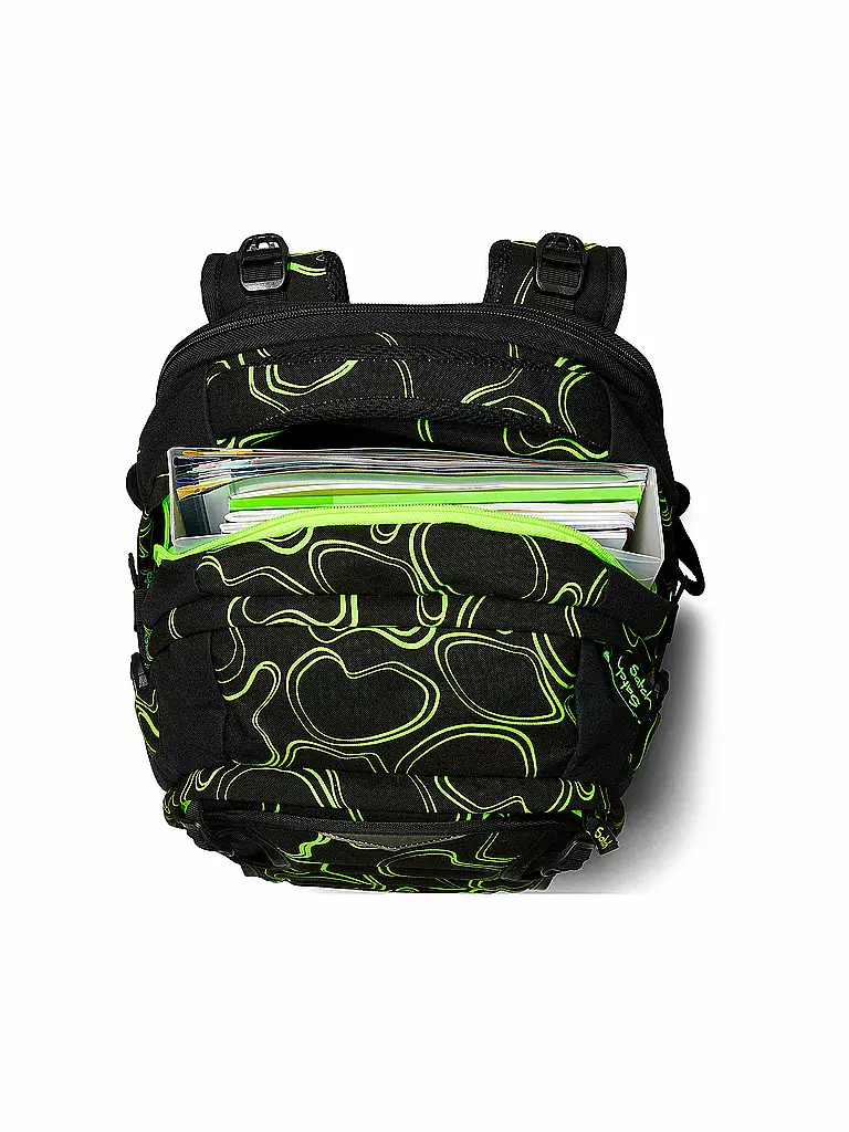 SATCH | Schulrucksack Satch Match Green Supreme | schwarz