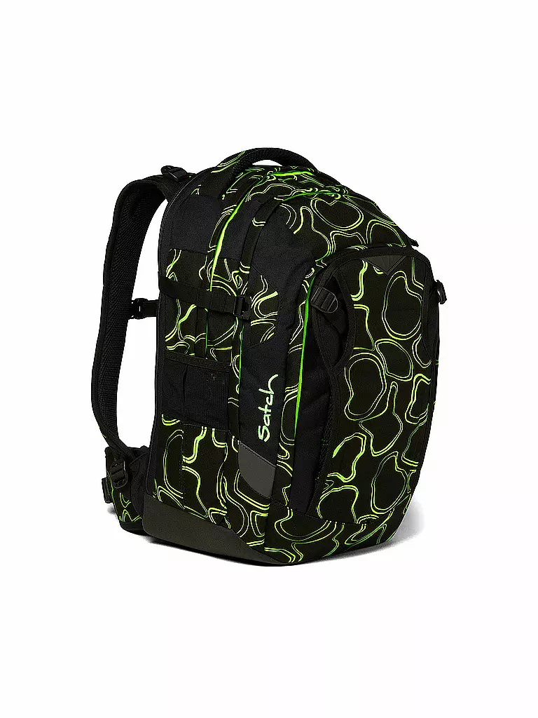 SATCH | Schulrucksack Satch Match Green Supreme | schwarz