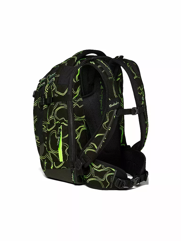 SATCH | Schulrucksack Satch Match Green Supreme | schwarz