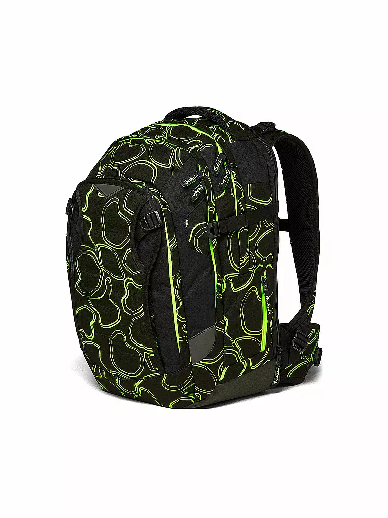 SATCH | Schulrucksack Satch Match Green Supreme | schwarz