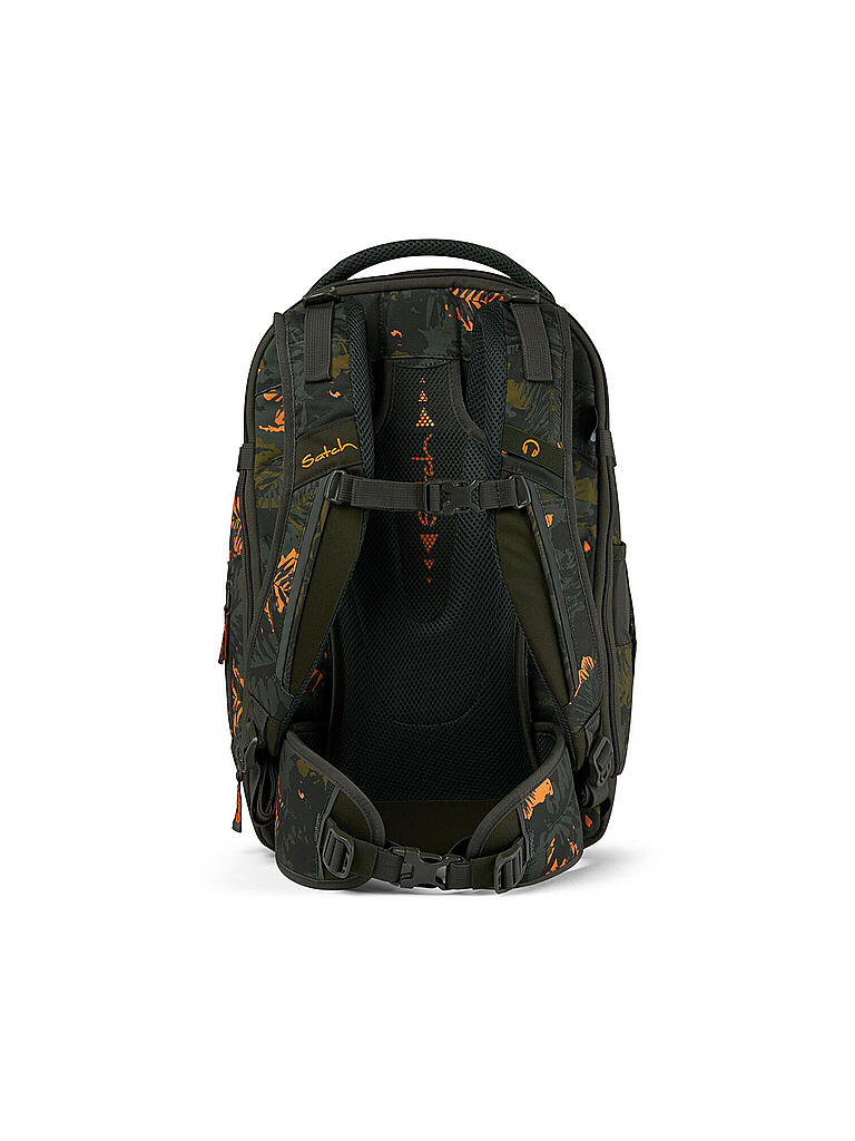 SATCH | Schulrucksack Satch Match Jurassic Jungle | dunkelgrün