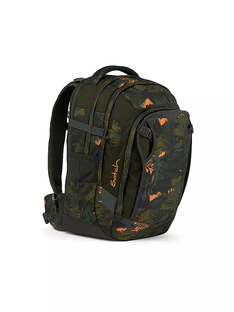 SATCH | Schulrucksack Satch Match Jurassic Jungle | dunkelgrün