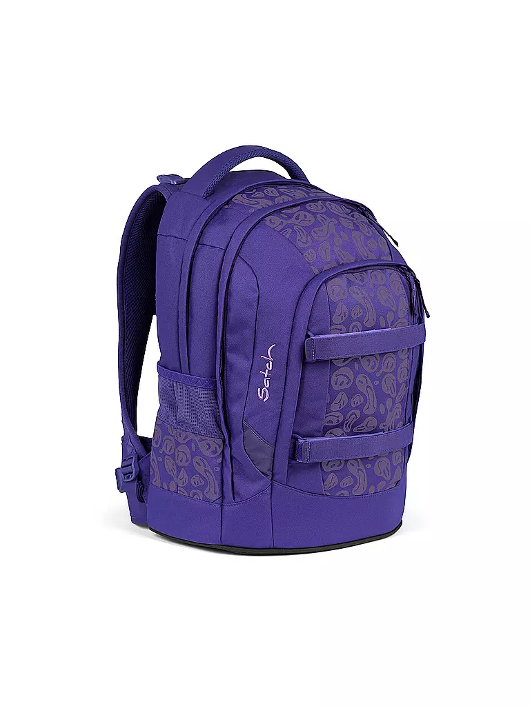 SATCH | Schulrucksack Satch Pack Bright Faces | schwarz