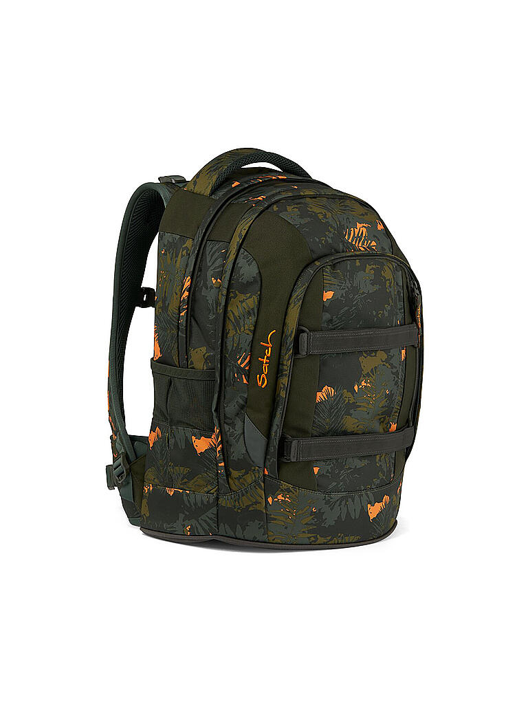 SATCH | Schulrucksack Satch Pack Jurassic Jungle | dunkelgrün