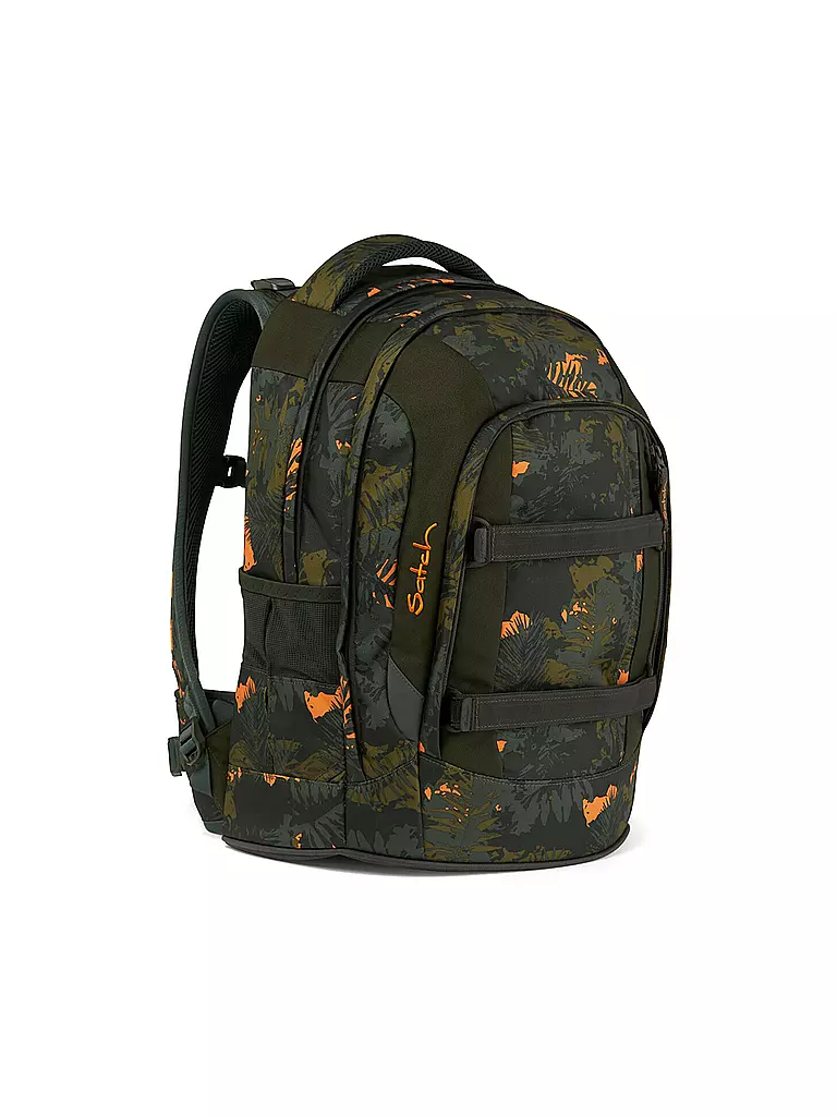 SATCH | Schulrucksack Satch Pack Jurassic Jungle | dunkelgrün