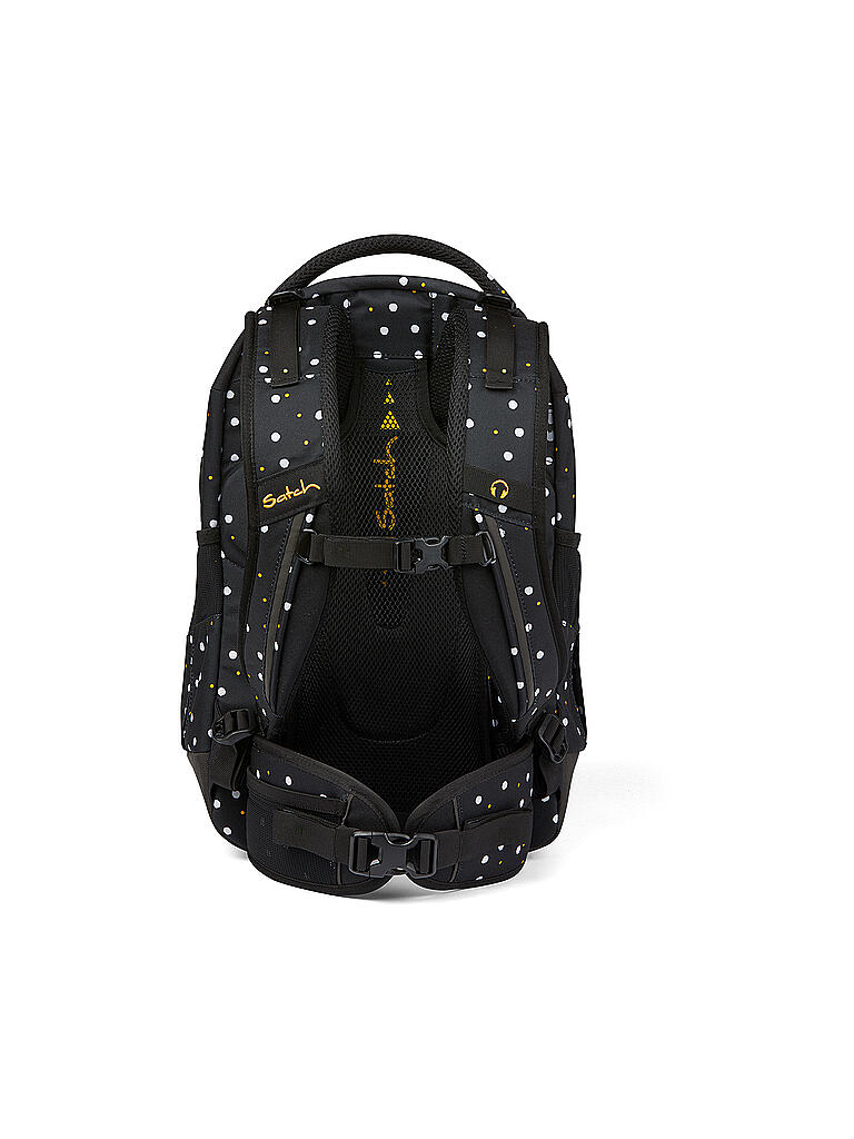 SATCH | Schulrucksack Satch Sleek - Lazy Daisy | schwarz