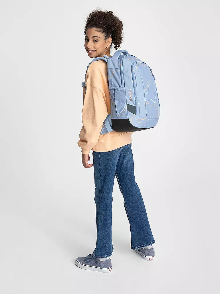 SATCH | Schulrucksack Sleek - Vivid Blue | hellblau
