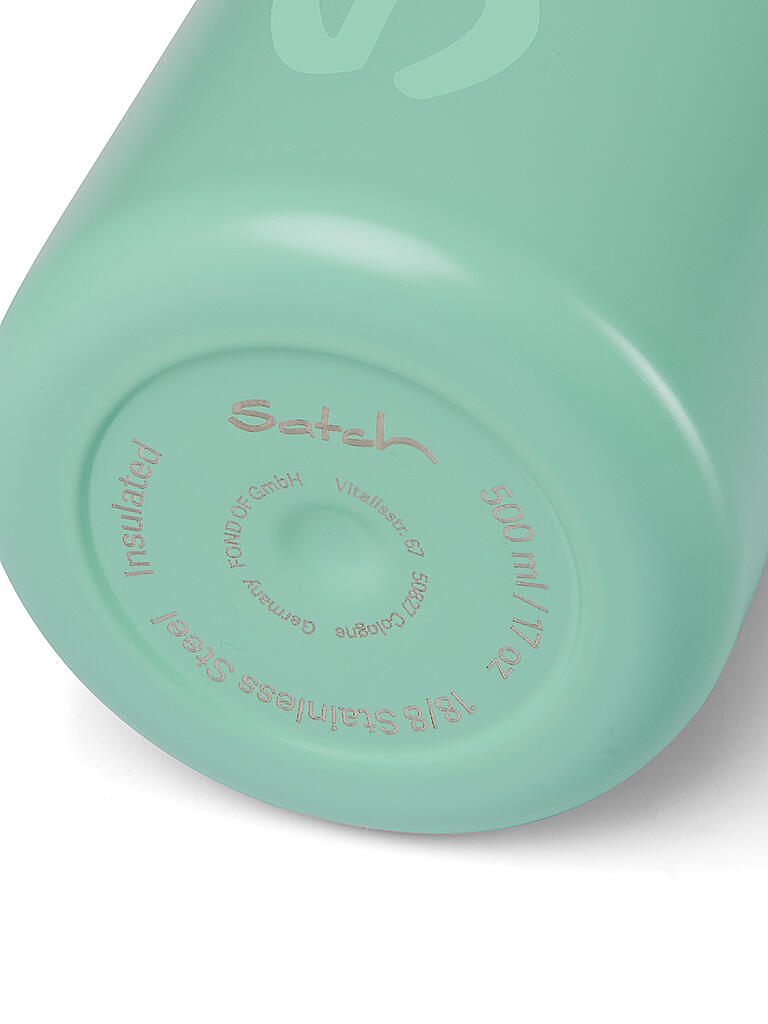 SATCH | Trinkflasche 0,5l Edelstahl Mint | grün