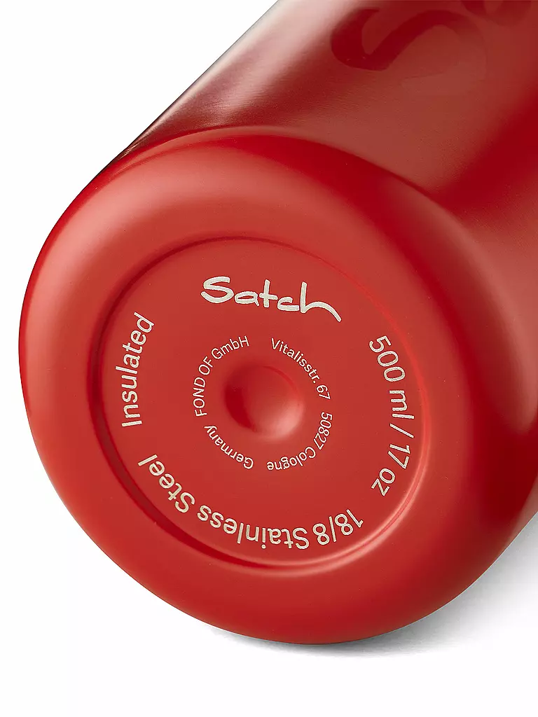 SATCH | Trinkflasche 0,5L Red | rot