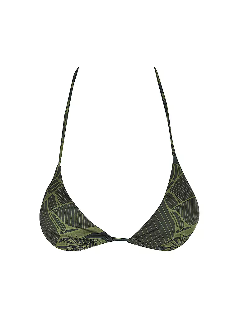 SAVE THE DUCK | Damen Bikini Top XARA macro palms green | olive