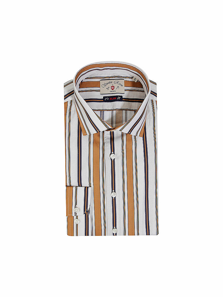 SAVILE ROW by CG CLUB OF GENTS | Hemd Slim Fit " Hardin " | beige