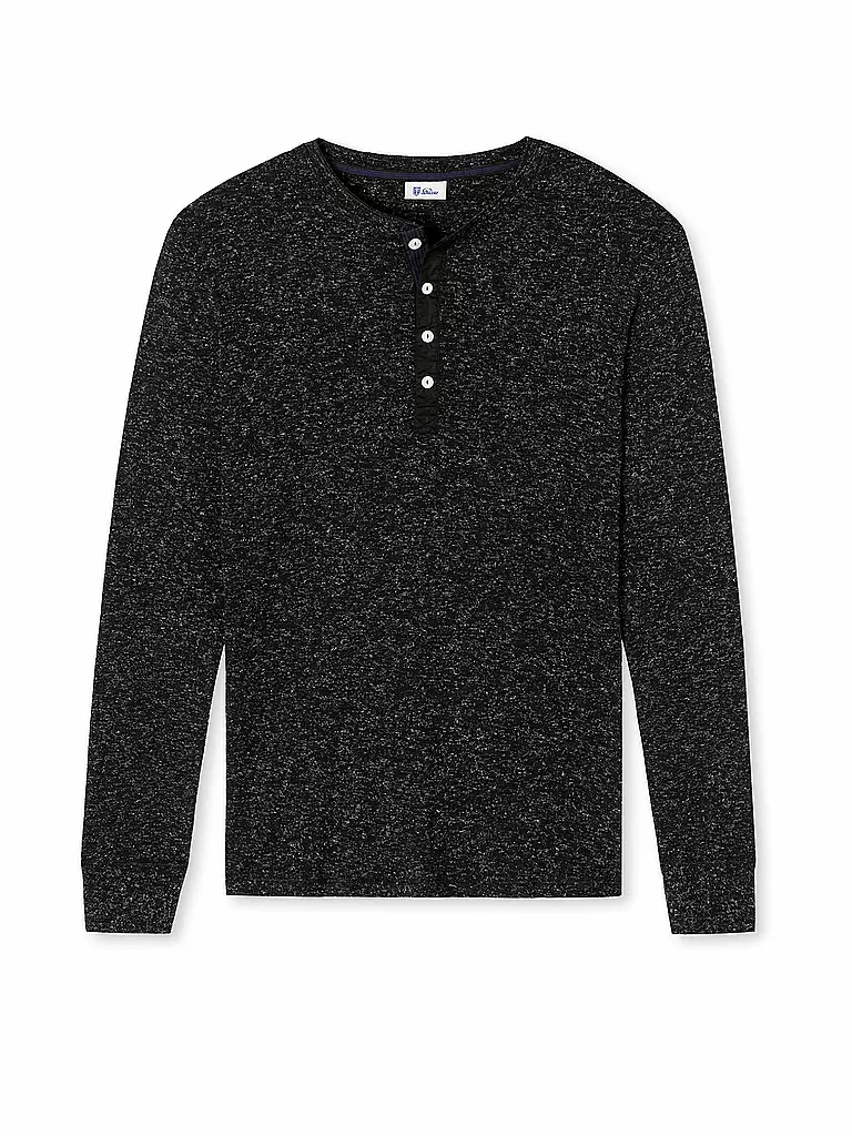 SCHIESSER REVIVAL | Langarmshirt Karl Heinz Schwarz | schwarz