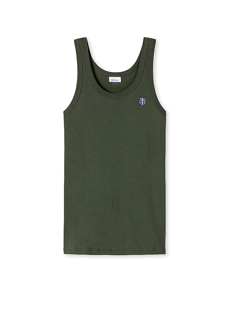 SCHIESSER REVIVAL | Tank Top " Friedrich " | olive