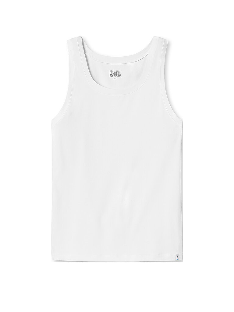 SCHIESSER Trägershirt - Unterhemd  LONG LIFE SOFT weiss weiss | M