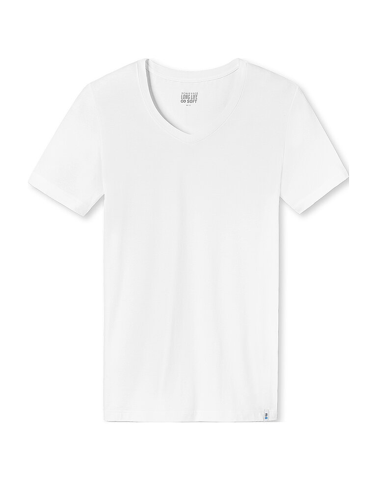 Schiesser Herren Unterhemd V-Ausschnitt atmungsaktiv - Long Life Soft