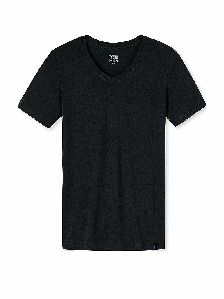 SCHIESSER Shirt LONG LIFE SOFT blauschwarz dunkelblau | S