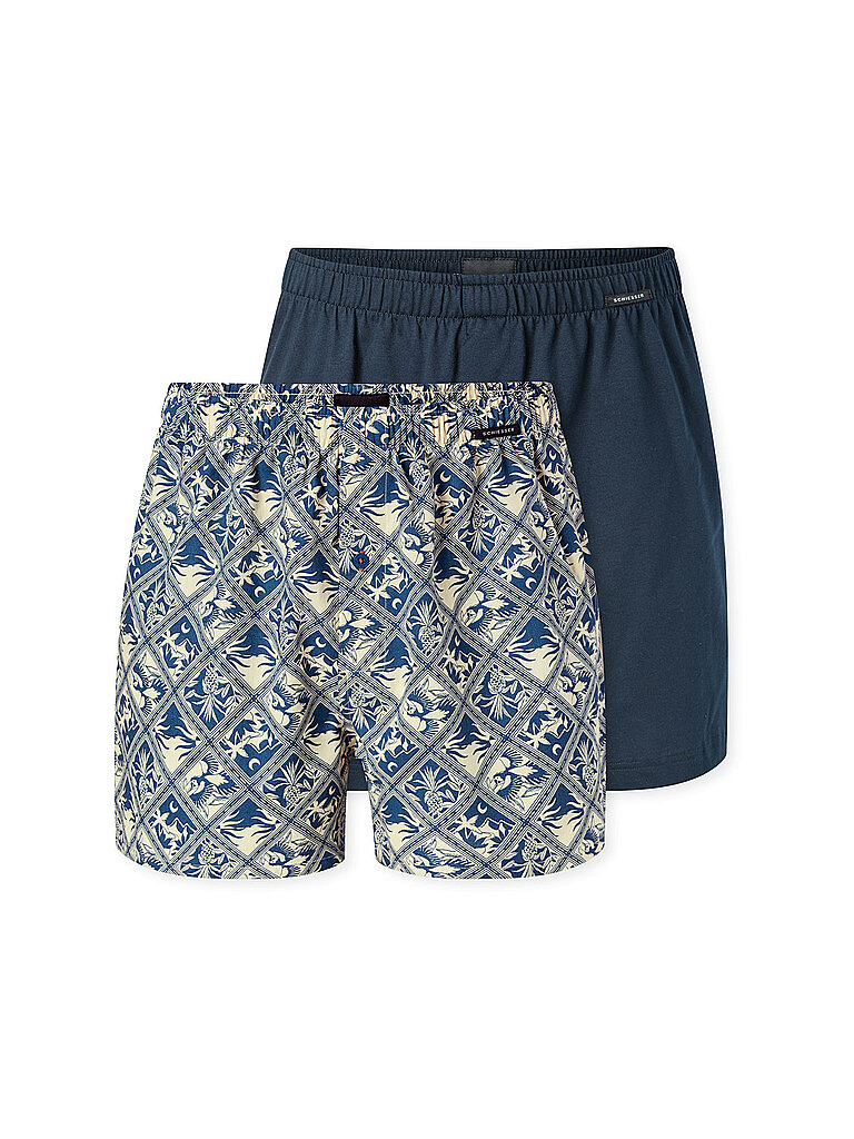 SCHIESSER Boxershorts 2er Pkg sortiert 5 blau | S