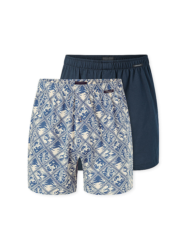 SCHIESSER Boxershorts 2er Pkg. sortiert 16 blau | S
