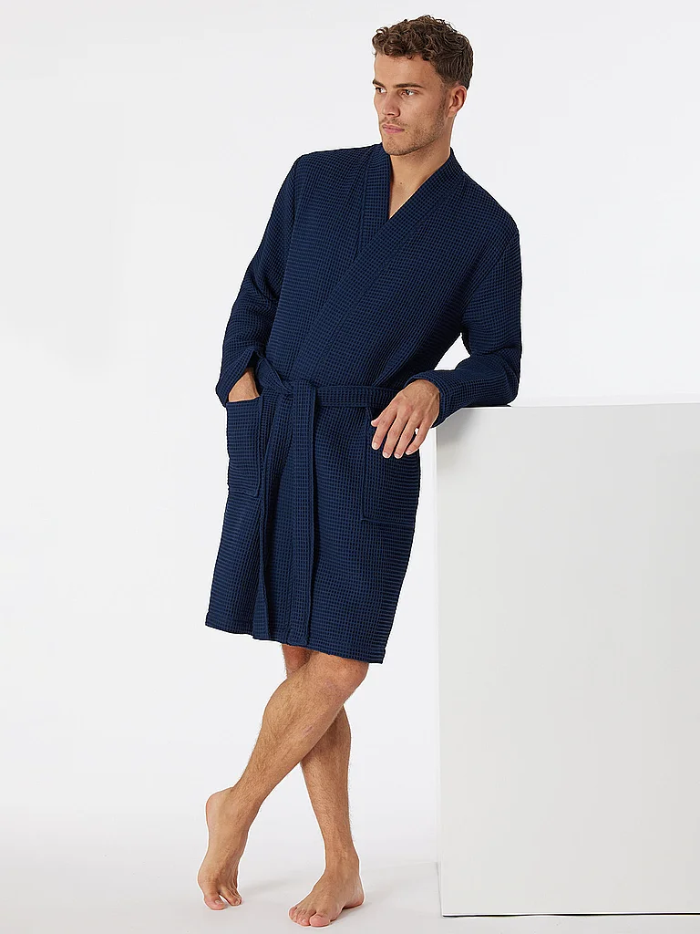 Schiesser Bademantel Dunkelblau | M