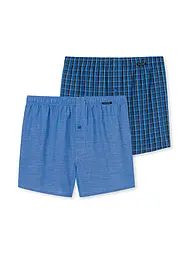 SCHIESSER | Boxershorts 2er Pkg schwarz  | blau