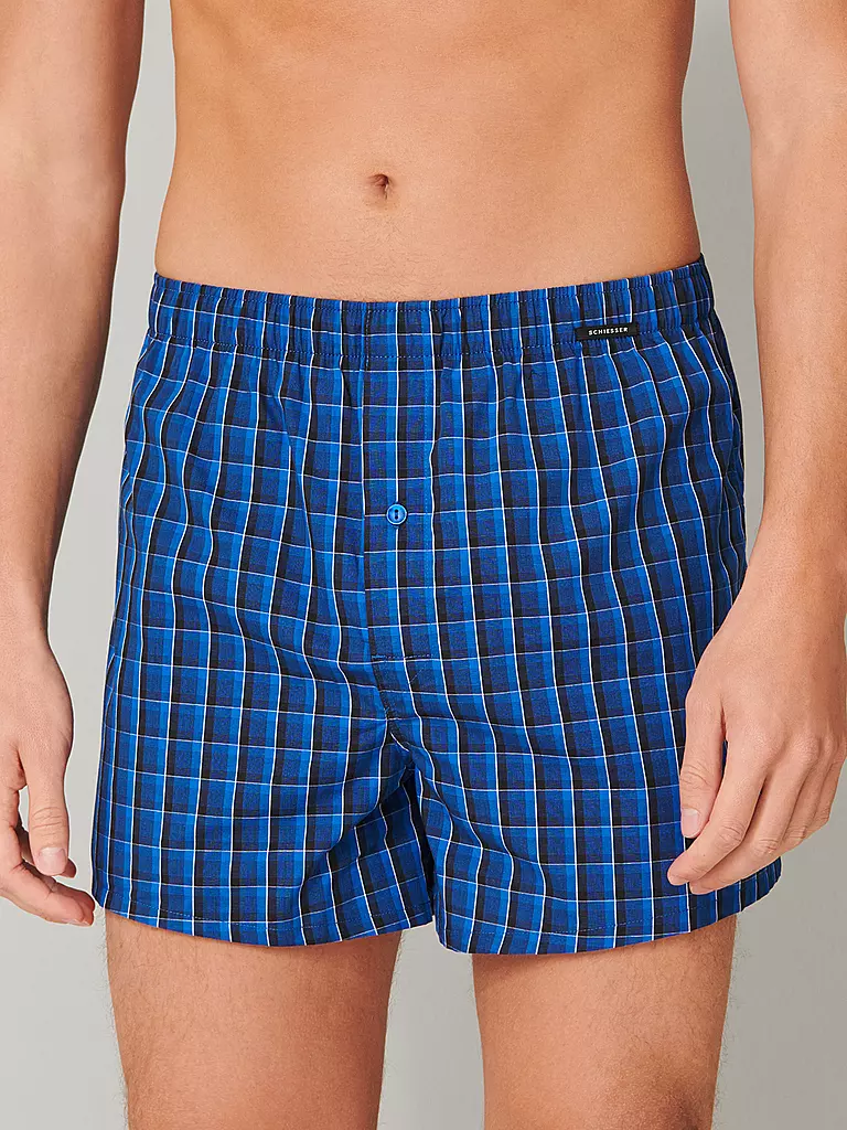 SCHIESSER | Boxershorts  2er Pkg royal  | blau