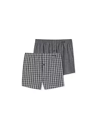 SCHIESSER | Boxershorts 2er Pkg schwarz  | grau