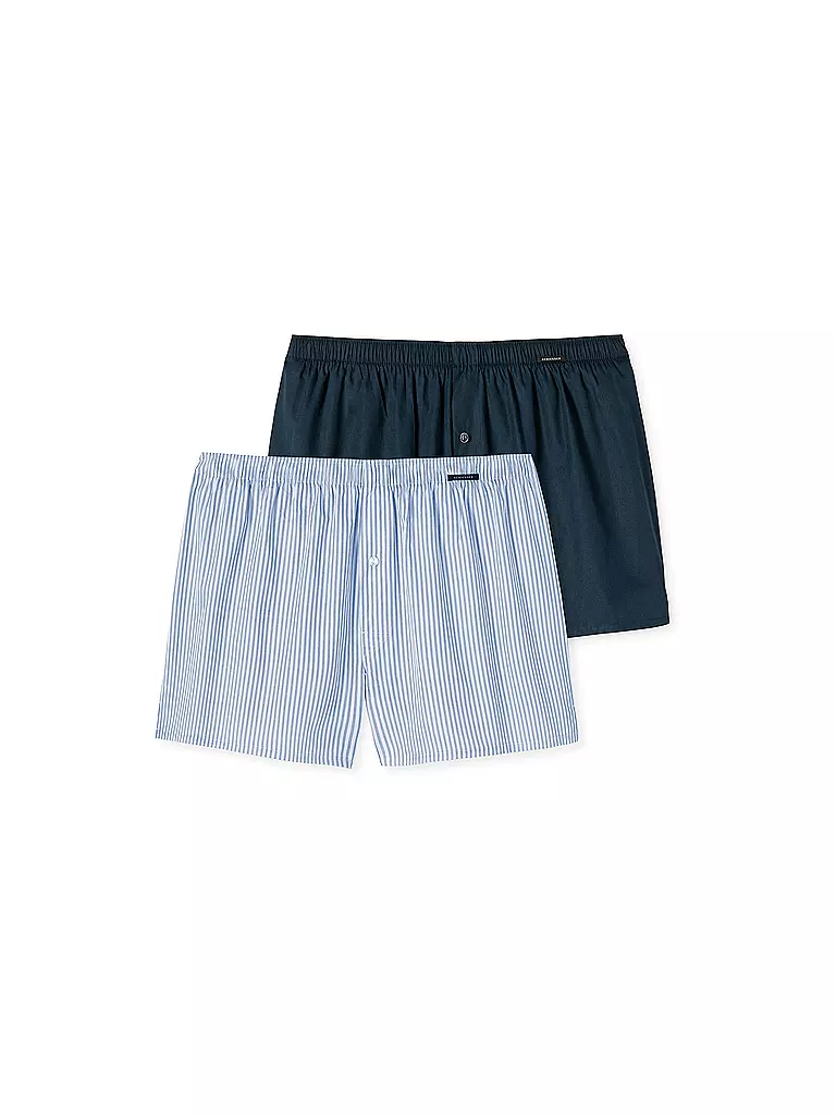 SCHIESSER | Boxershorts 2er Pkg sortiert 2  | blau