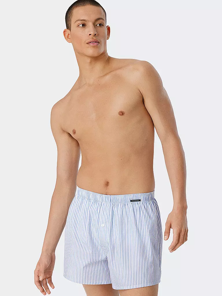 SCHIESSER | Boxershorts 2er Pkg sortiert 2  | blau