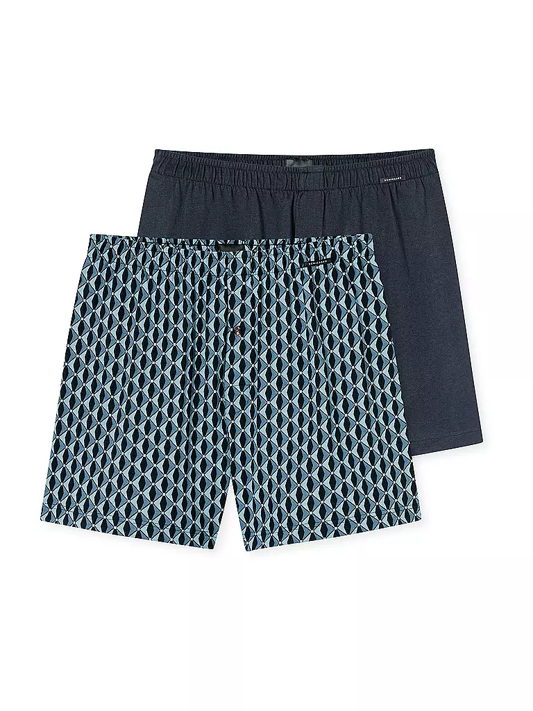 SCHIESSER | Boxershorts 2er Pkg. sortiert 8 | blau