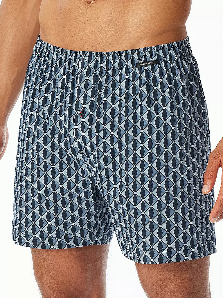 SCHIESSER | Boxershorts 2er Pkg. sortiert 8 | blau