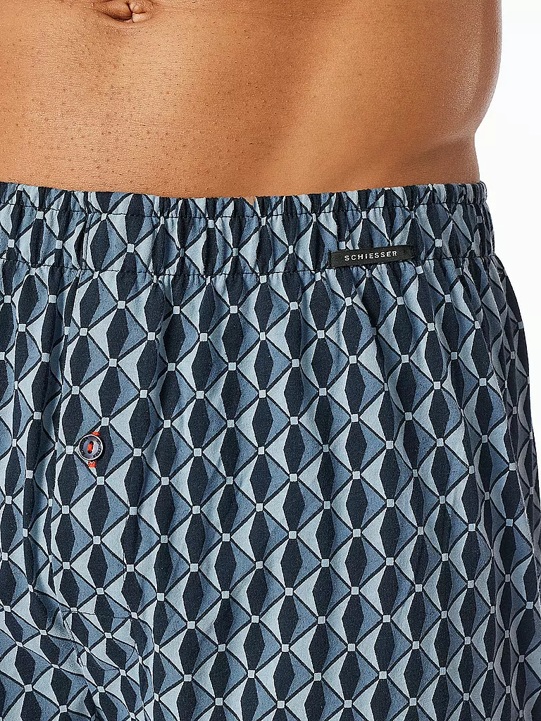 SCHIESSER | Boxershorts 2er Pkg. sortiert 8 | blau