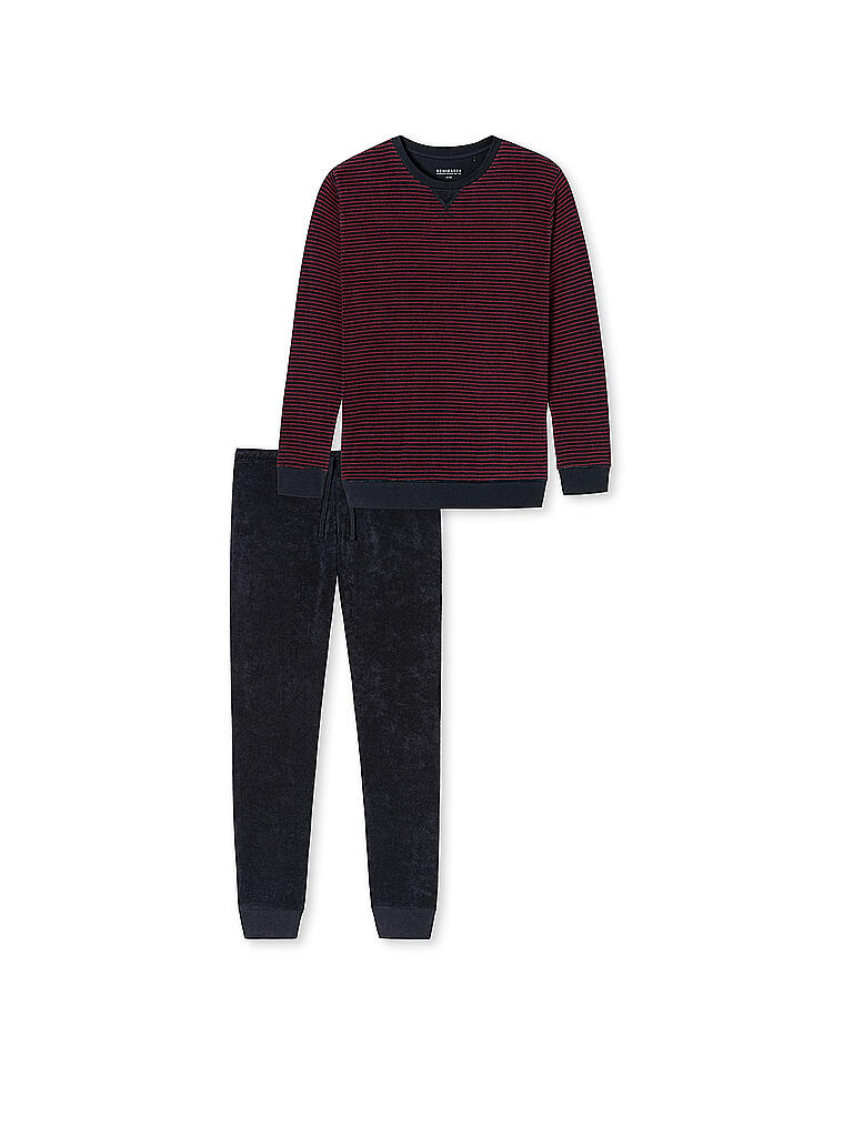 SCHIESSER | Frottee Pyjama | blau