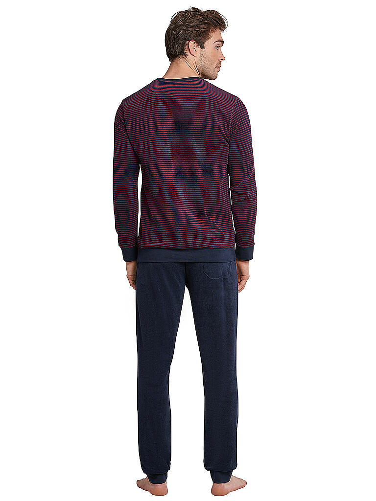 SCHIESSER | Frottee Pyjama | blau
