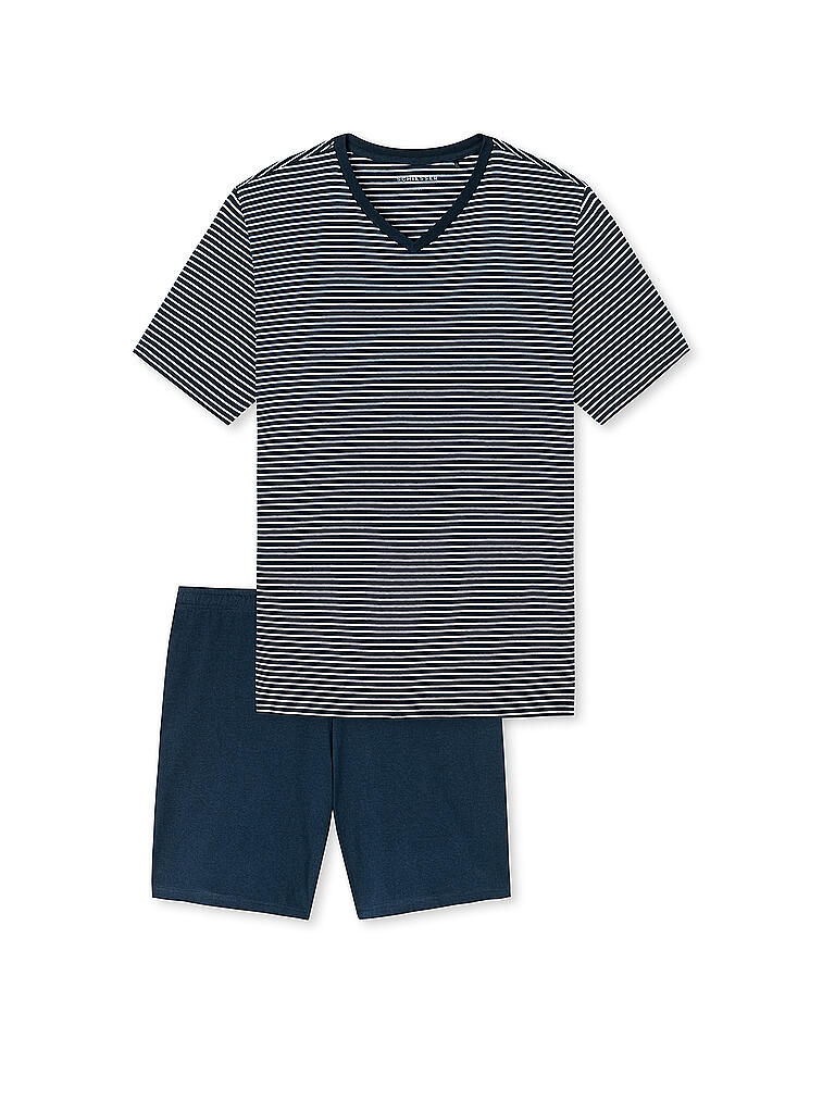 SCHIESSER | Herren Pyjama  | blau