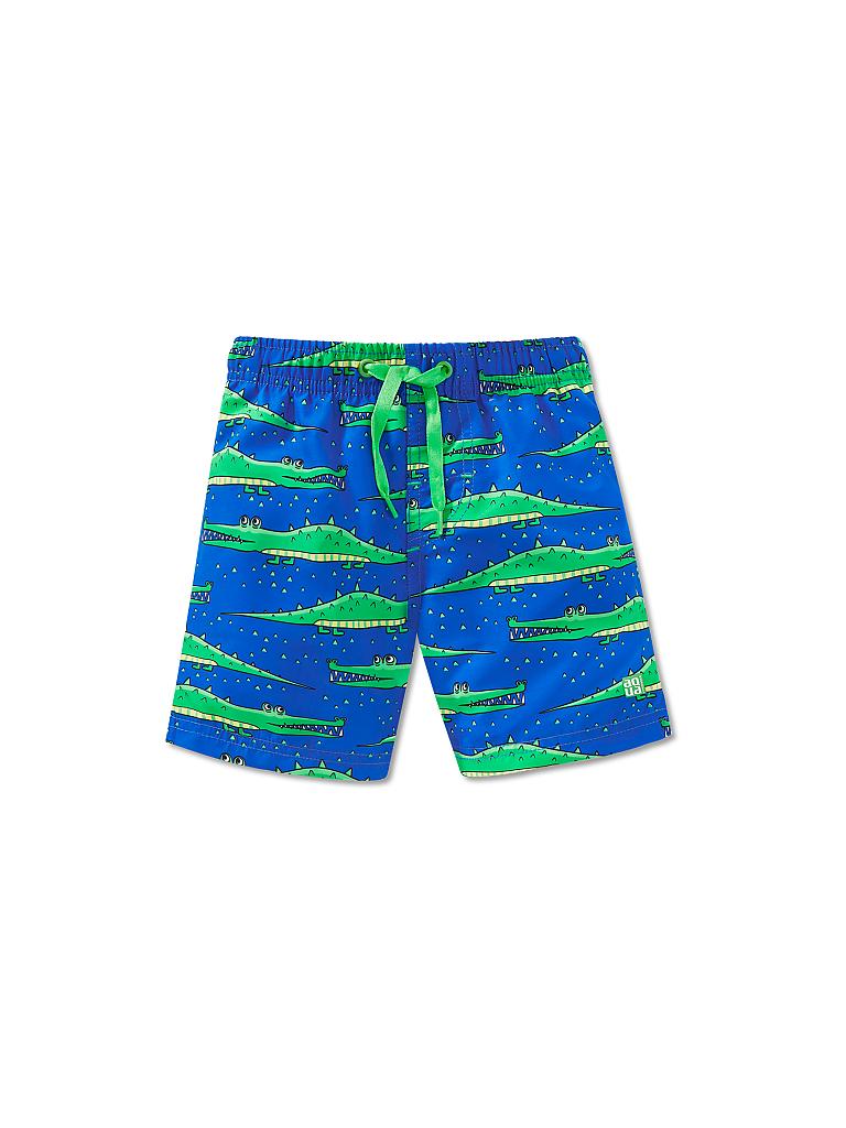 SCHIESSER | Jungen Badeshort "Kroko" | blau