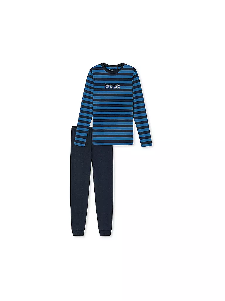 SCHIESSER | Jungen Pyjama  | blau